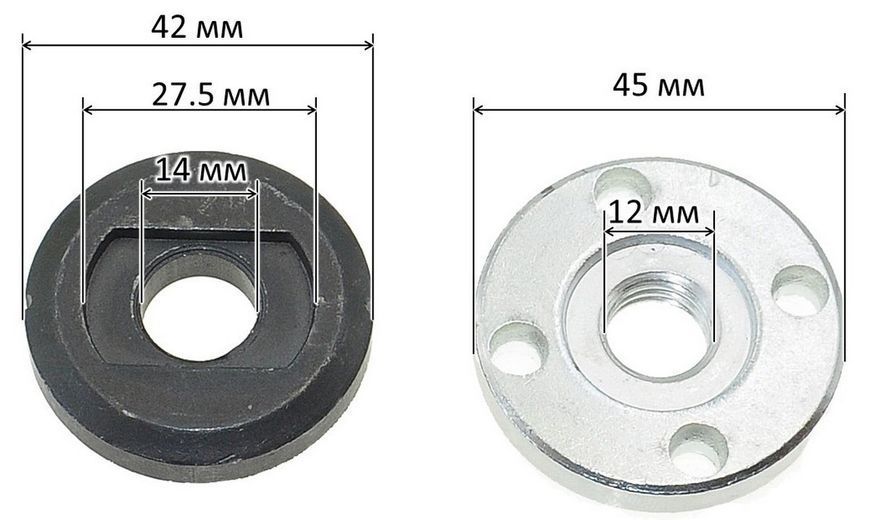 Гайка - фланець болгарки Makita d14 фланці 18мм 868403-161 фото