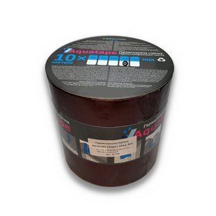 Бітумна Стрічка СТК 150 мм х 10 м ALU+Red RAL 3011 62744 фото