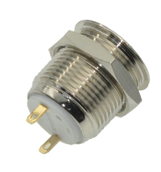 Кнопка антивандальна d18mm різь 16mm h19mm 2 контакти 00824-528 фото