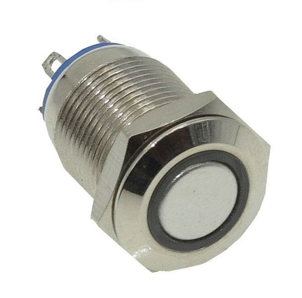 Кнопка антивандальная d14mm різьблення 12mm h18mm 4 контакти 69022-510 фото