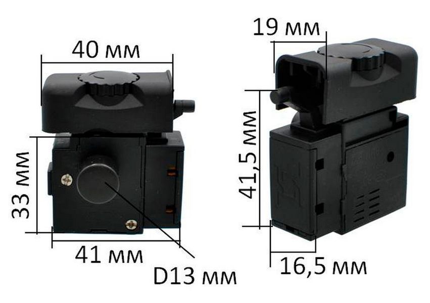Кнопка дрели DWT 810W новая 30877-202 фото
