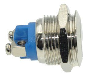 Кнопка антивандальная d18mm резьба 16mm h21mm 2 контакта под винт 624550-518 фото