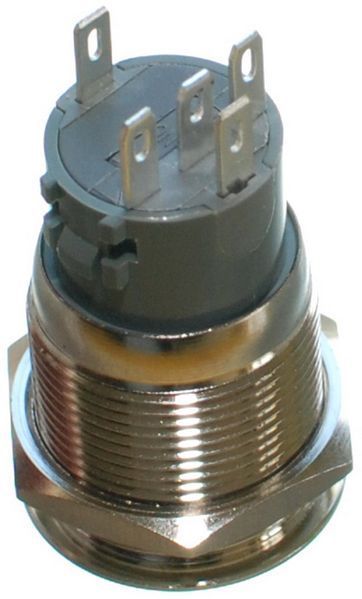 Кнопка антивандальная d22mm резьба 19mm h33mm 5 контактов индикация 69695-548 фото