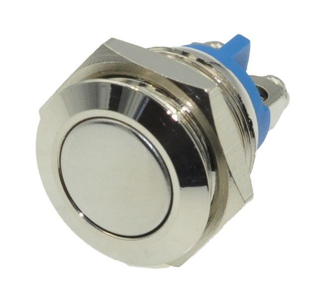 Кнопка антивандальная d18mm різьблення 16mm h21mm 2 контакти під гвинт 624550-518 фото