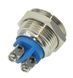 Кнопка антивандальная d18mm різьблення 16mm h21mm 2 контакти під гвинт 624550-518 фото 4