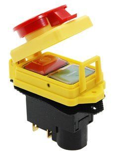 Кнопка бетономішалки 4 контакту 12A з кришкою CK21D 134321-1357 фото