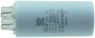 Конденсатор JYUL CBB-60H 25мкф - 450 VAC клеммы (34*72 mm) 34350-359 фото