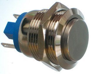 Кнопка антивандальная d22mm різьблення 19mm h30mm 2 контакти 00842-546 фото