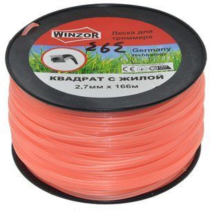 Ліска косильна квадрат d2.7 мм 3 LB (187 м) з кордом 39323-393 фото