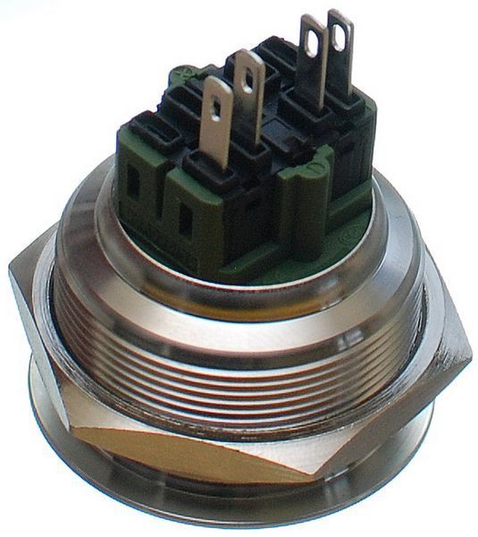 Кнопка антивандальная d34mm різьблення 30mm h34mm 4 контакти 74954-588 фото