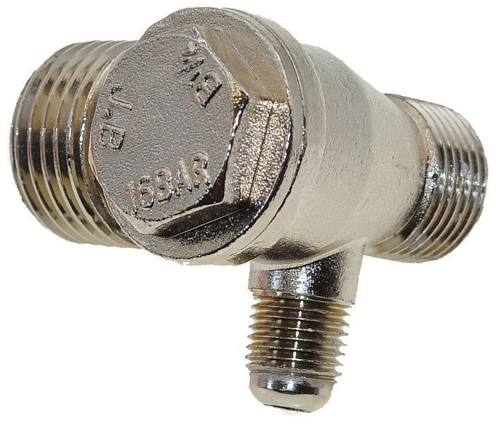 JB. Обратный клапан компрессора резьба 1/2*3/8*М10 хром (качество) 64355-211 фото