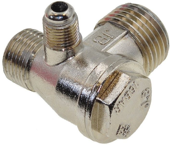 JB. Обратный клапан компрессора резьба 1/2*3/8*М10 хром (качество) 64355-211 фото