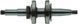 Колінвал мотопомпи 168F з шестернями L256 посадки d25 93570-047 фото 3