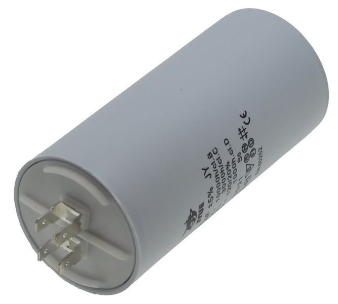 Конденсатор JYUL CBB-60H 80мкф - 450 VAC клеми(55*117mm) 64563-140 фото