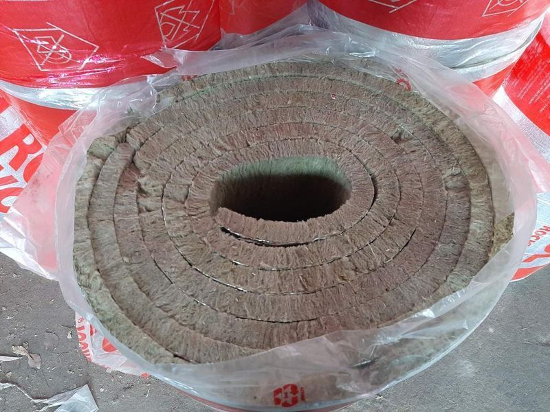 Утеплювач базальтовий для труб та димоходів Rockwool Alu Lamella Mat 40 мм уб021 фото