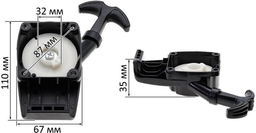 Стартер бензокосы Makita EM2500U (бабочка) 74696-363 фото