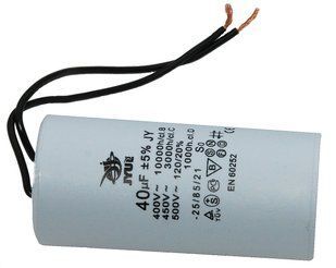 Конденсатор JYUL CBB-60 40 мкф &mdash; 450 VAC дроту (45*96 mm) 85795-239 фото