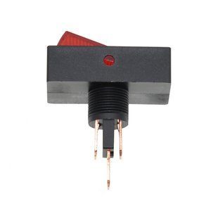 Тумблер с подсветкой 2 положения 3 контакта 20*34 мм 12V 00784-488 фото