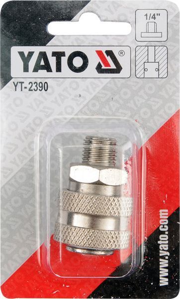 Быстросъемная муфта YATO с наружной резьбой d 1/4 50/250 38079-464 фото