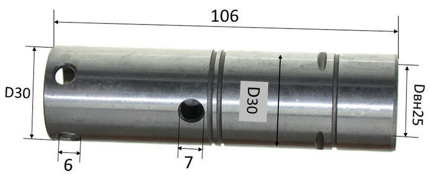 Ствол перфоратора Bosch 2-26 труба 70850-018 фото