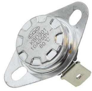 Термореле KSD 301 (80*C 10A, 250V) для утюгов и обогревателей 137324-108 фото