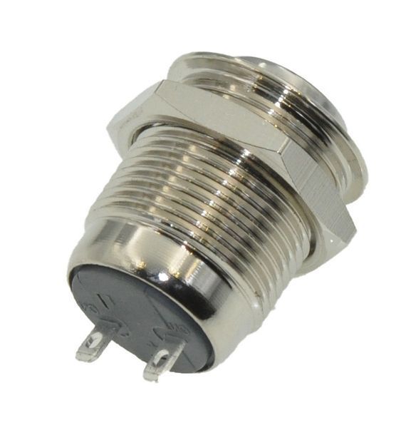 Кнопка антивандальная d18mm резьба 16mm h23mm 2 положения 2 контакта 00833-537 фото
