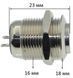 Кнопка антивандальная d18mm резьба 16mm h23mm 2 положения 2 контакта 00833-537 фото 2
