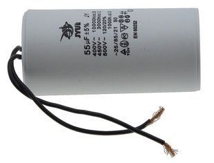 Конденсатор JYUL CBB-60 55 мкф &mdash; 450 VAC дроту (50*103 mm) 64525-102 фото