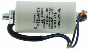 Робочий конденсатор Whicepart 4мкф 450V дроти (D34 / H64) 27826-050 фото