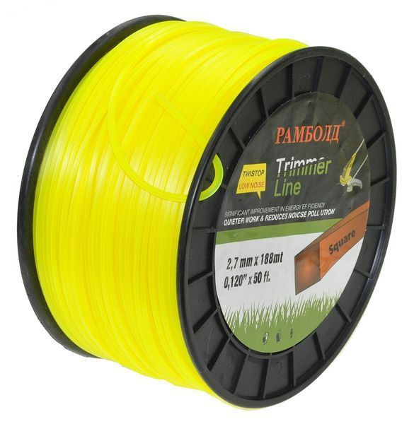 Леска косильная квадрат d2.7 мм 3 LB (187 м) 50701-092 фото