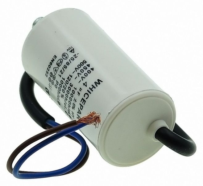 Рабочий конденсатор Whicepart 4мкф 450V провода (D34 / H64) 27826-050 фото