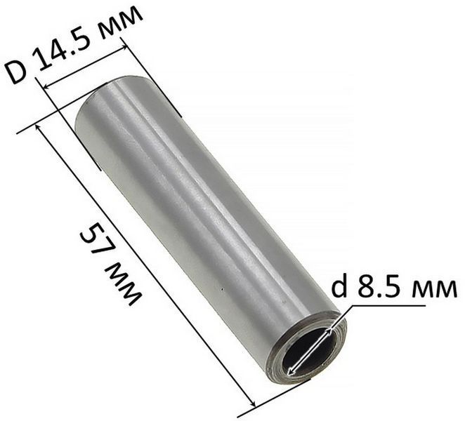 Палец поршня компрессора D-65 mm. (d8.5*14.5 L57) 46322-373 фото