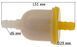 Фильтр топливный VJ Parts d6*D29*L52/30 цилиндрический с бумажным элементом 46987-232 фото 2