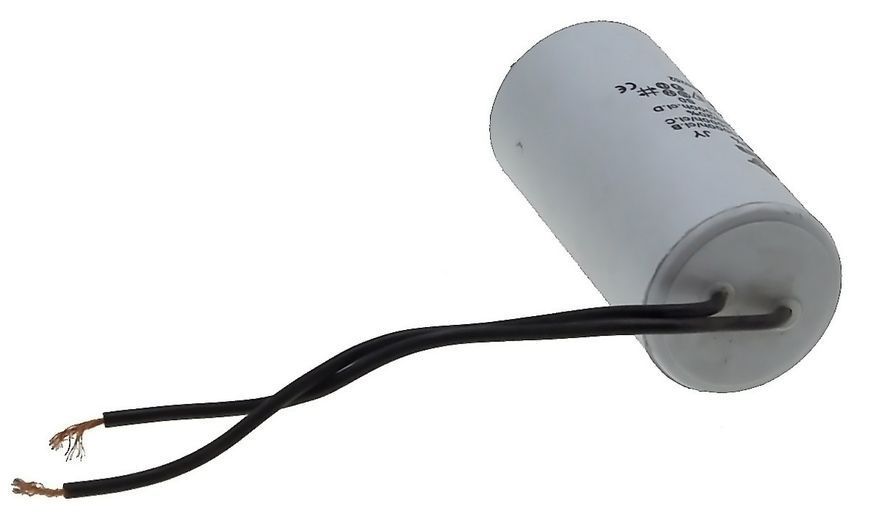 Конденсатор JYUL CBB-60L 9мкф - 450 VAC болт + провода (35*69 mm) 85799-243 фото