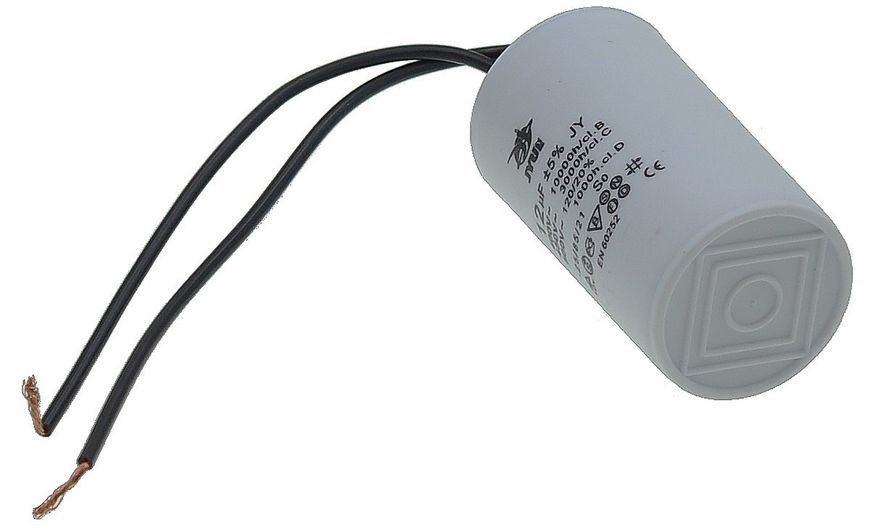 Конденсатор JYUL CBB-60 12мкф - 450 VAC дроту(35*63 mm) 64513-090 фото