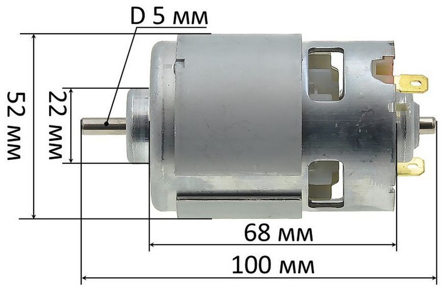 Двигатель пилы аккумуляторной Tekhmann TCC-10/i20 RS-885S 18V (D52 / H100 / dвала 5мм) 34722-678 фото
