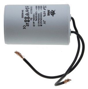 Конденсатор JYUL CBB-60 25мкф - 450 VAC провода (45*73 mm) 64520-097 фото