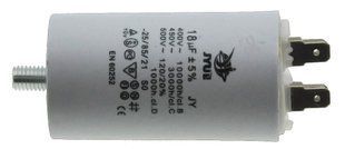 Конденсатор JYUL CBB-60M 18мкф - 450 VAC болт + клеммы (40*71 mm) 64610-187 фото