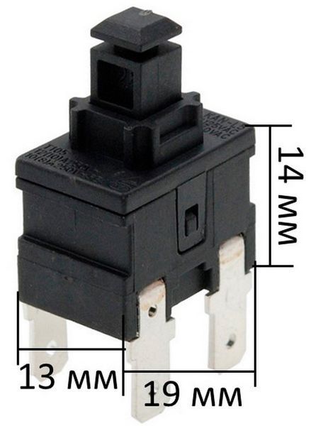 Кнопка пилососа Zelmer KAN-L5 4 контакту 1360120130 45813-1308 фото