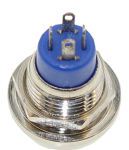 Кнопка антивандальная d18mm резьба 12mm h20mm 4 контакта 60212-501 фото