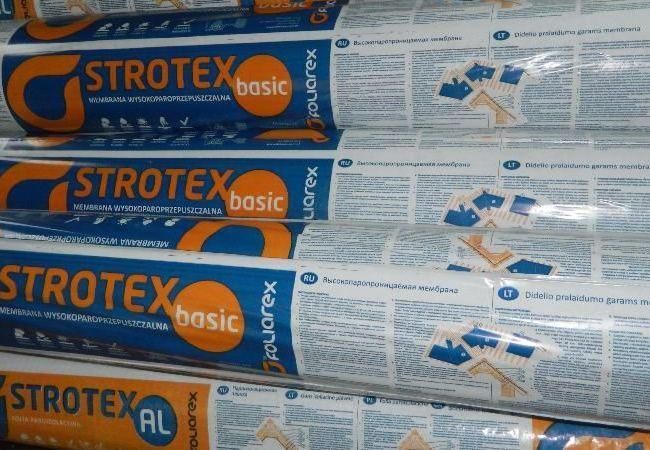 Супердиффузионная мембрана Strotex Basic 1300 (115плотность) ут003 фото