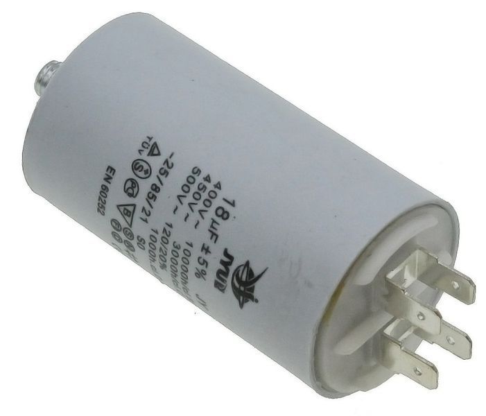 Конденсатор JYUL CBB-60M 18мкф - 450 VAC болт + клеми(40*71 mm) 64610-187 фото