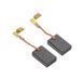 Щетки Makita CB-318 5х11х16 угловая клемма выход сзади матовые 191978-9 399406-327 фото 2