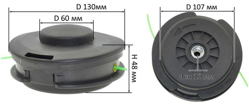 Шпуля для Oleo-Mac Sparta 44 d130mm вн. резьба 10х1,25mm 73518-162 фото
