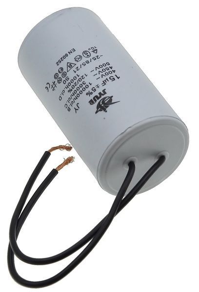 Конденсатор JYUL CBB-60 15мкф - 450 VAC провода (40*72 mm) 64516-093 фото