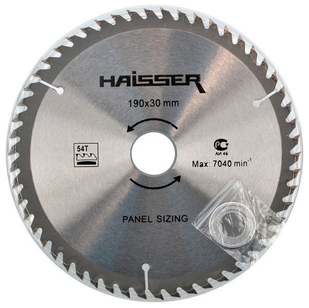 Пиляльний диск по ламінату Haisser 190х30 54 зуб &mdash; 1 шт. 982798-016 фото