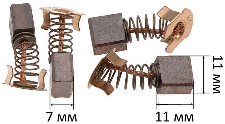 Щітки Makita CB-441/CB-432 7х11х11 аналог 94435-6/191976-3/195022-4 61126-845 фото
