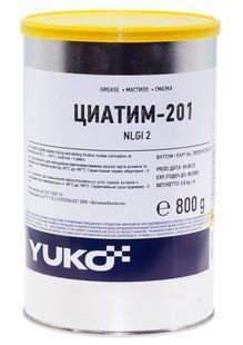 Мастило YUKO ЦИАТИМ-201 0,8 кг банка 1л жесть 87890-129 фото