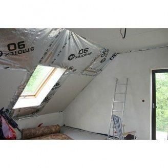 Фольгована пароізоляційна плівка Strotex AL 90 1.5х50м пл001 фото