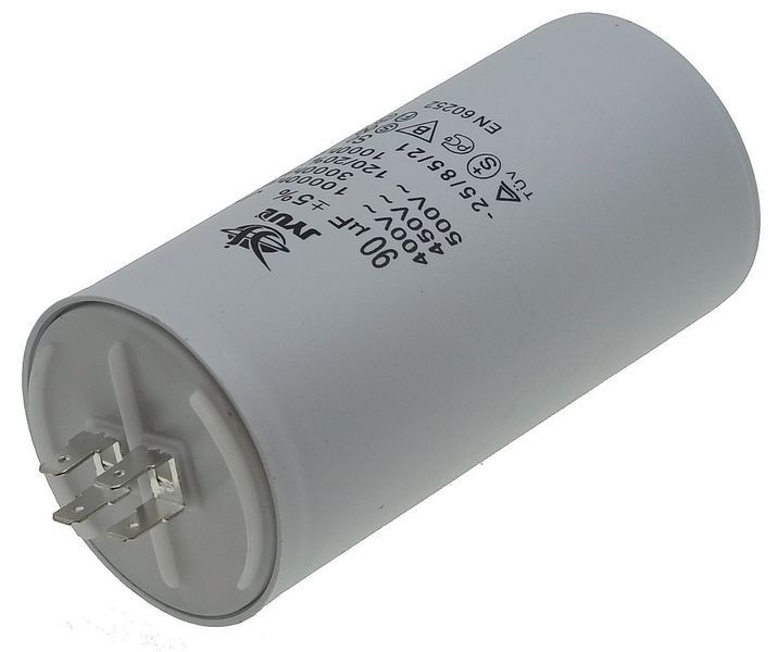 Конденсатор JYUL CBB-60H 90мкф - 450 VAC клеми(59*121 mm) 64564-141 фото